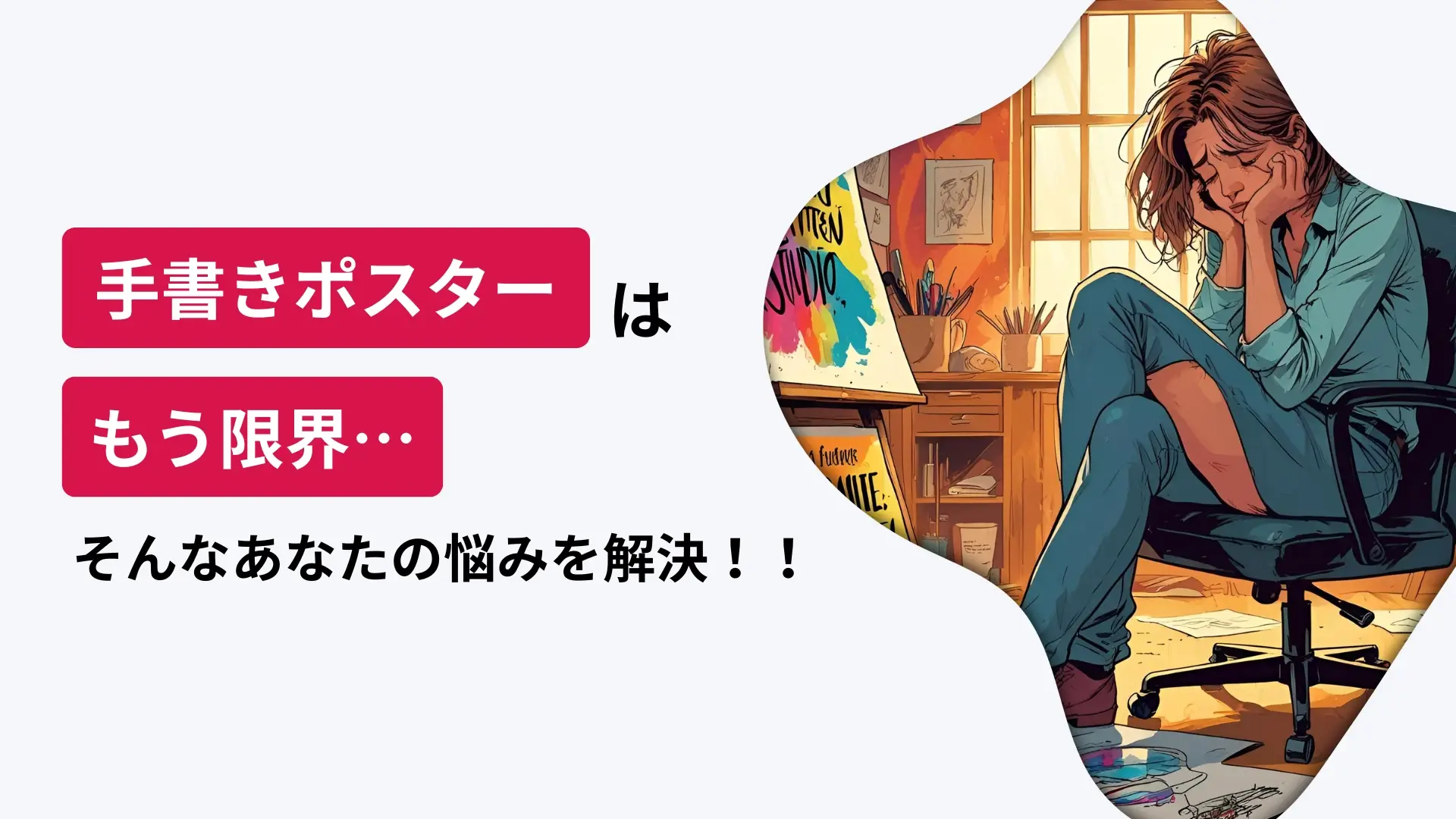 『手書きポスター、もう限界…』そんなあなたの悩みを解決！！